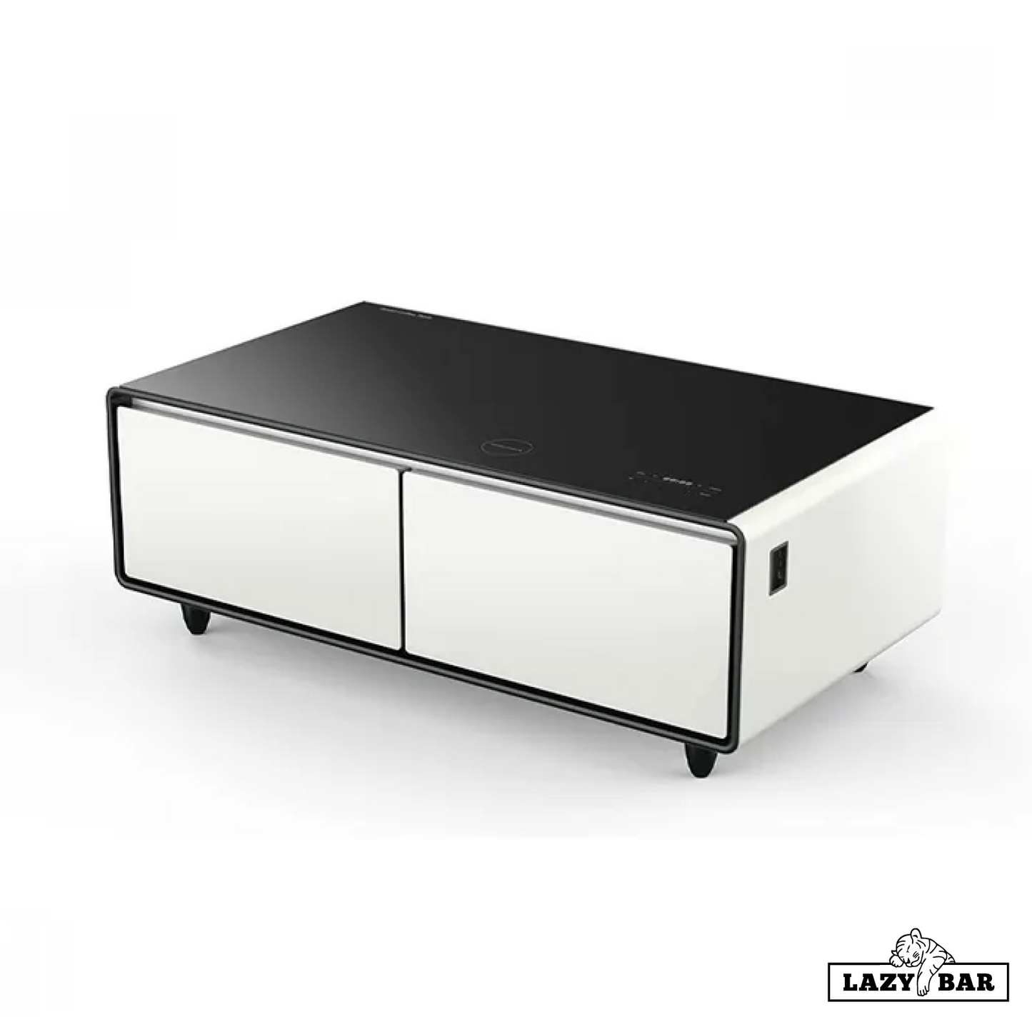LazyBAR Smart Mini Bar Multi Functional Coffee Table with Toughned Glass Table Top for Home and Office