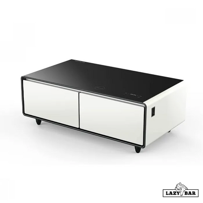 LazyBAR Smart Mini Bar Multi Functional Coffee Table with Toughned Glass Table Top for Home and Office