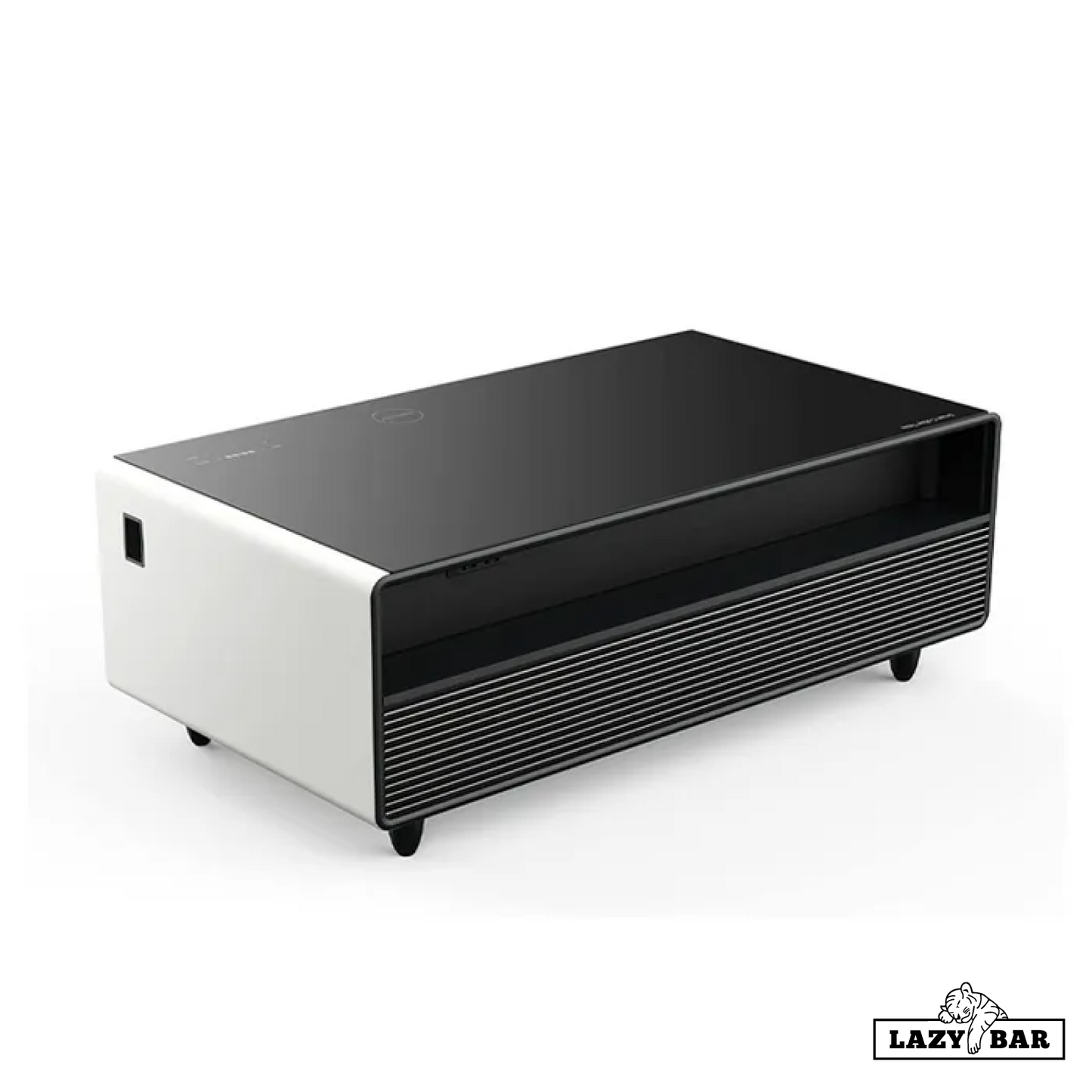 LazyBAR Smart Mini Bar Multi Functional Coffee Table with Toughned Glass Table Top for Home and Office