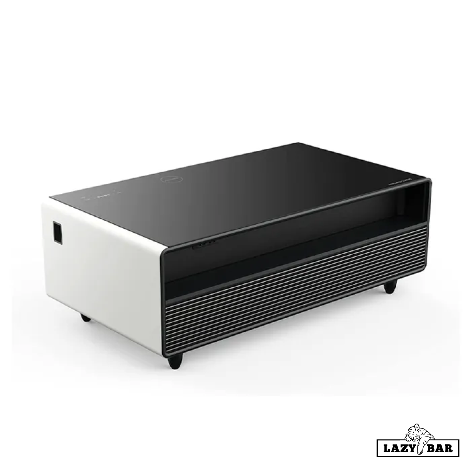 LazyBAR Smart Mini Bar Multi Functional Coffee Table with Toughned Glass Table Top for Home and Office